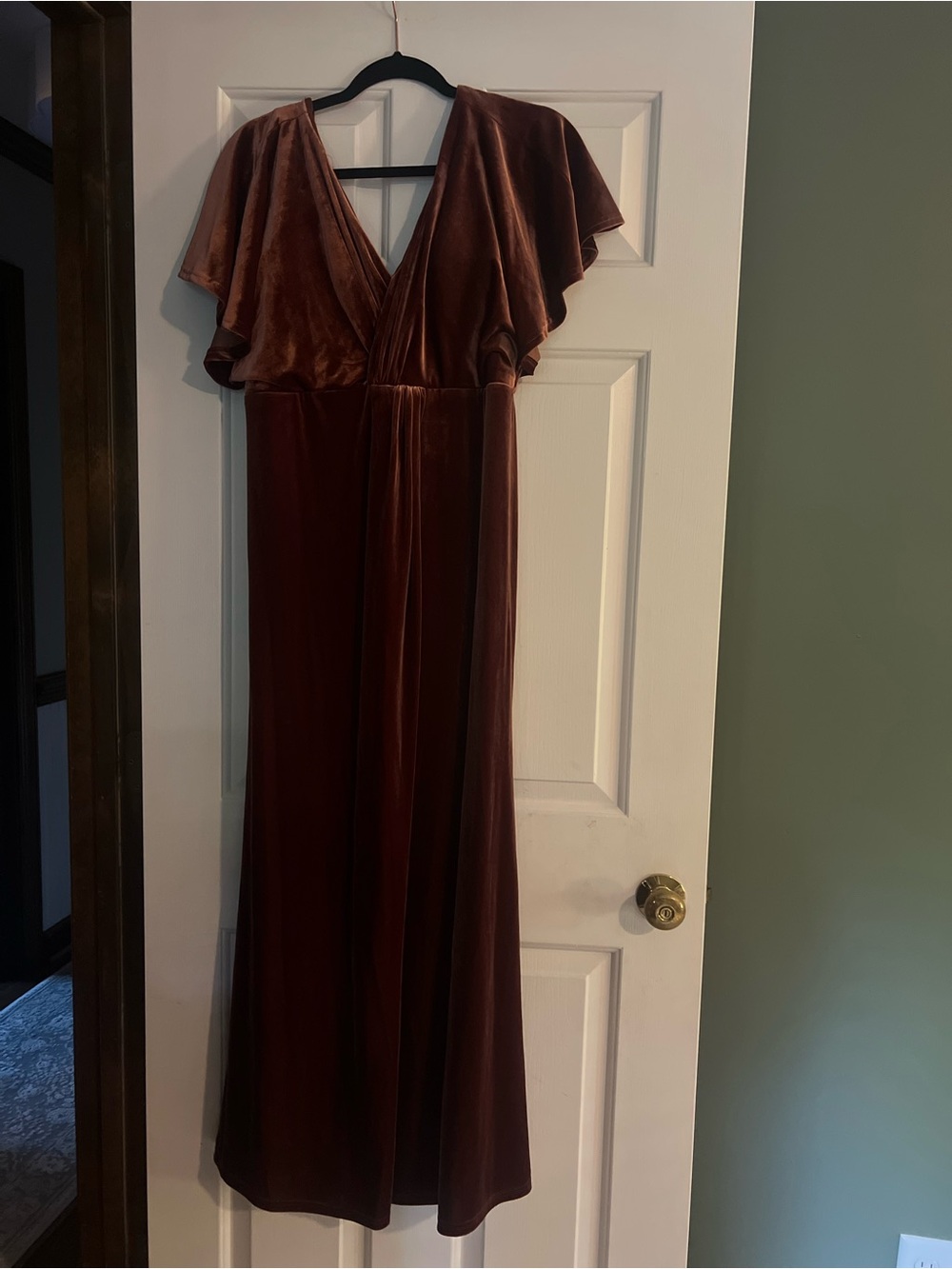 Revelry Copper Velvet Dress